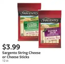 Fareway Sargento string cheese or cheese sticks offer