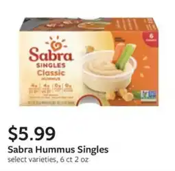 Fareway Sabra hummus singles offer