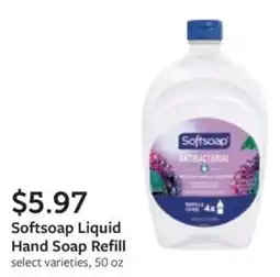 Fareway Softsoap liquid hand soap refill offer