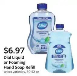 Fareway Dial Liquid or Foaming Hand Soap Refill offer