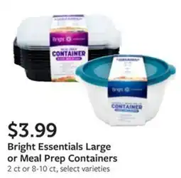 Fareway Bright Essentials Large or Meal Prep Containers offer