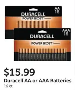 Fareway Duracell AA or AAA Batteries offer