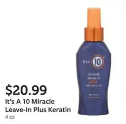 Fareway It's A 10 Miracle Leave-In Plus Keratin offer