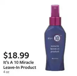 Fareway It's A 10 Miracle Leave-In Product offer