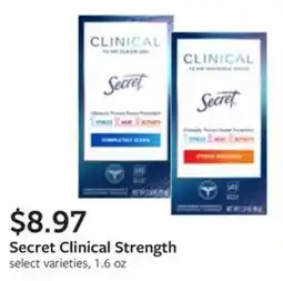 Fareway Secret Clinical Strength offer