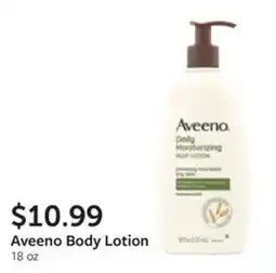 Fareway Aveeno body lotion offer