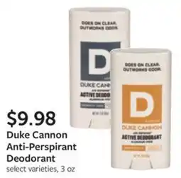 Fareway Duke Cannon Anti-Perspirant Deodorant offer