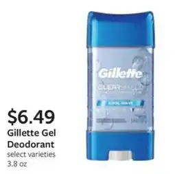 Fareway Gillette Gel Deodorant offer