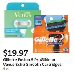Fareway Gillette Fusion 5 ProGlide or Venus Extra Smooth Cartridges offer
