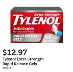 Fareway Tylenol extra strength rapid release gels offer