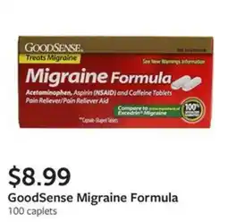 Fareway GoodSense Migraine Formula offer