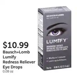 Fareway Bausch+lomb lumify redness reliever eye drops offer