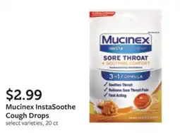 Fareway Mucinex InstaSoothe Cough Drops offer
