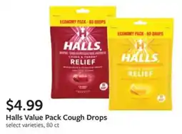 Fareway Halls Value Pack Cough Drops offer