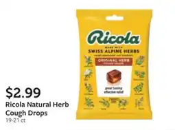 Fareway Ricola Natural Herb Cough Drops offer