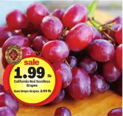 Meijer California red seedless grapes offer