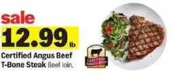 Meijer Certified Angus Beef T-Bone Steak offer