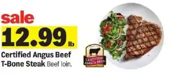 Meijer Certified Angus Beef T-Bone Steak offer