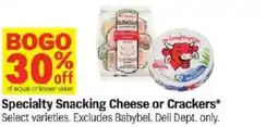 Meijer Specialty Snacking Cheese or Crackers offer
