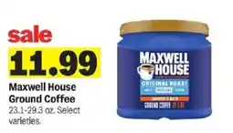 Meijer Maxwell House Ground Coffee offer