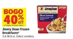 Meijer Jimmy Dean Frozen Breakfasts offer