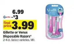 Meijer Gillette or Venus Disposable Razors offer