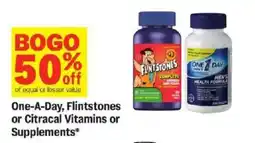 Meijer One-A-Day, Flintstones or Citralac Vitamins or Supplements offer