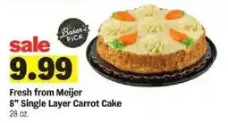 Meijer Fresh from Meijer 8" Single Layer Carrot Cake offer