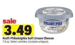 Meijer Kraft Philadelphia Soft Cream Cheese offer