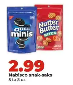 Hy-Vee Nabisco snak-saks offer