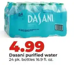 Hy-Vee Dasani purified water offer