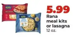 Hy-Vee Rana meal kits or lasagna offer