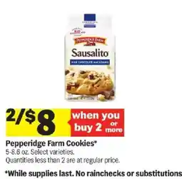 Meijer Pepperidge Farm Cookies offer