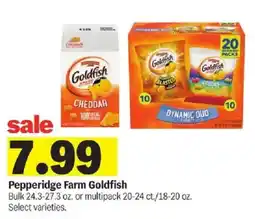 Meijer Pepperidge Farm Goldfish offer