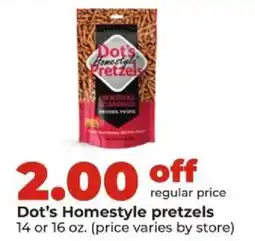 Hy-Vee Dot's Homestyle pretzels offer