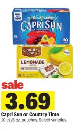 Meijer Capri Sun or Country Time offer