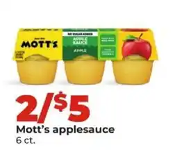 Hy-Vee Mott's applesauce offer