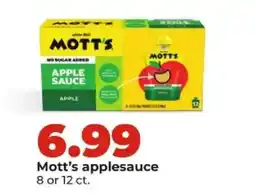 Hy-Vee Mott's applesauce offer