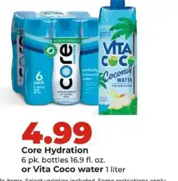 Hy-Vee Core Hydration offer