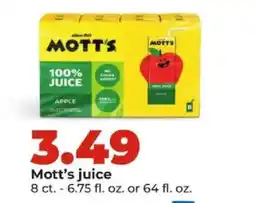 Hy-Vee Mott's juice offer