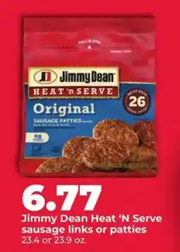 Hy-Vee Jimmy Dean Heat 'N Serve sausage links or patties offer