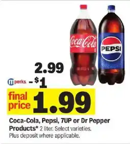 Meijer Coca-Cola, Pepsi, 7UP or Dr Pepper Products offer