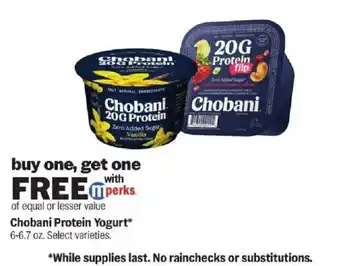 Chobani Protein Yogurt
