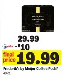 Meijer Frederik's by Meijer Coffee Pods offer