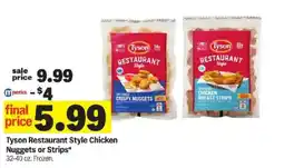Meijer Tyson restaurant style chicken nuggets or strips offer