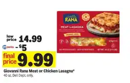 Meijer Giovanni Rana Meat or Chicken Lasagna offer