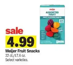Meijer Meijer Fruit Snacks offer