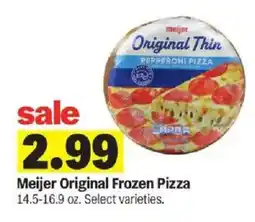 Meijer Meijer Original Frozen Pizza offer