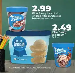 Hy-Vee Blue Bunny ice cream offer