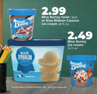 Hy-Vee Blue Bunny ice cream offer